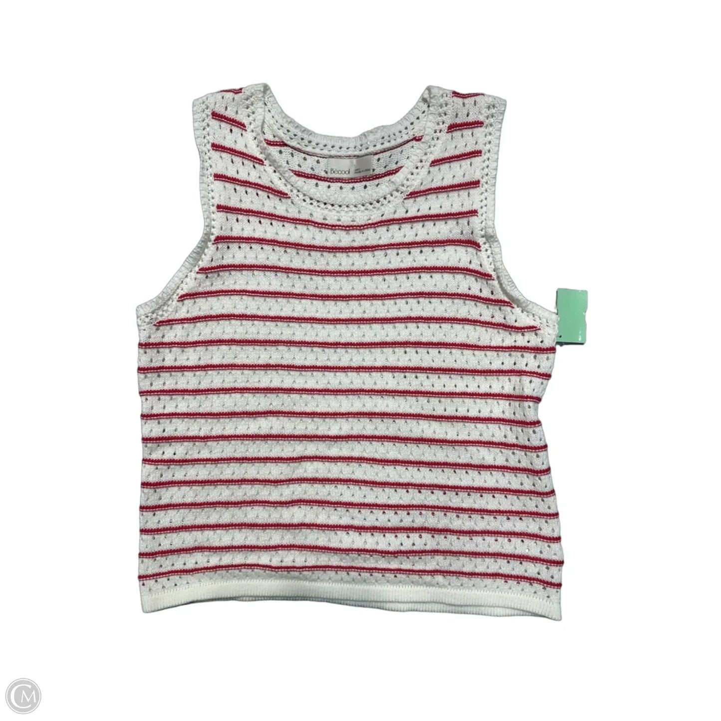 Tank Top By Cmc In Red & White, Size: L