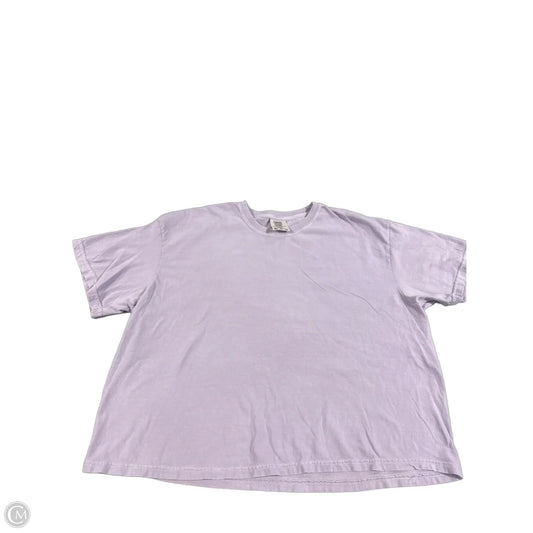 Top Short Sleeve Basic By Comfort Colors In Purple, Size: Xl