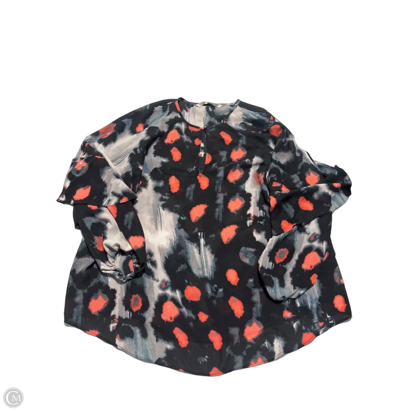 Top Long Sleeve By Rachel Zoe In Black & Pink, Size: 2x