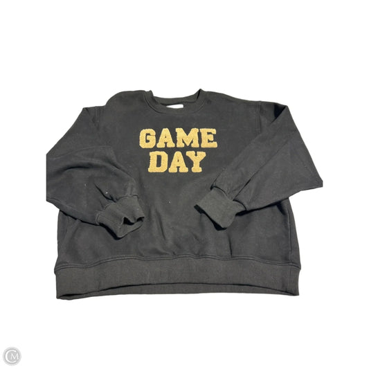 Sweatshirt Crewneck By Cmc In Black & Brown, Size: Xl