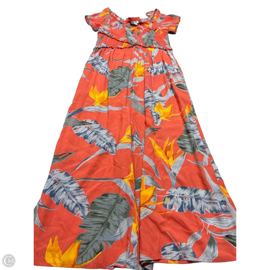 Dress Casual Maxi By Patrons Of Peace In Tropical Print, Size: L