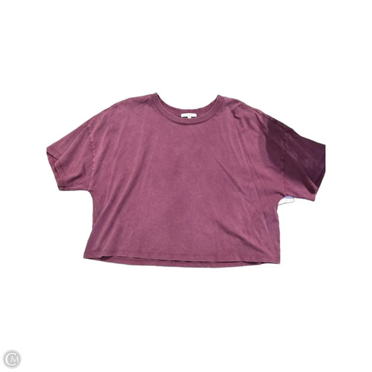Top 2pc Short Sleeve By Z Supply In Maroon, Size: Xl