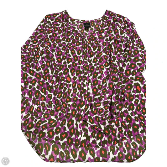 Top Long Sleeve By Worthington In Multi-colored, Size: L