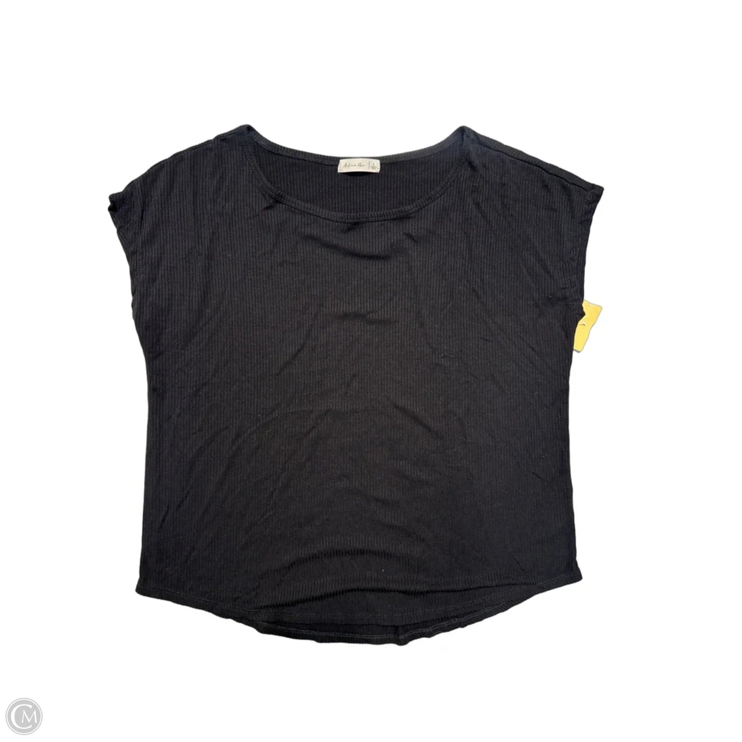 Top Short Sleeve By Active Usa In Black, Size: L