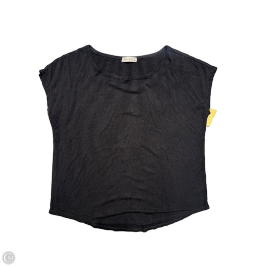 Top Short Sleeve By Active Usa In Black, Size: L