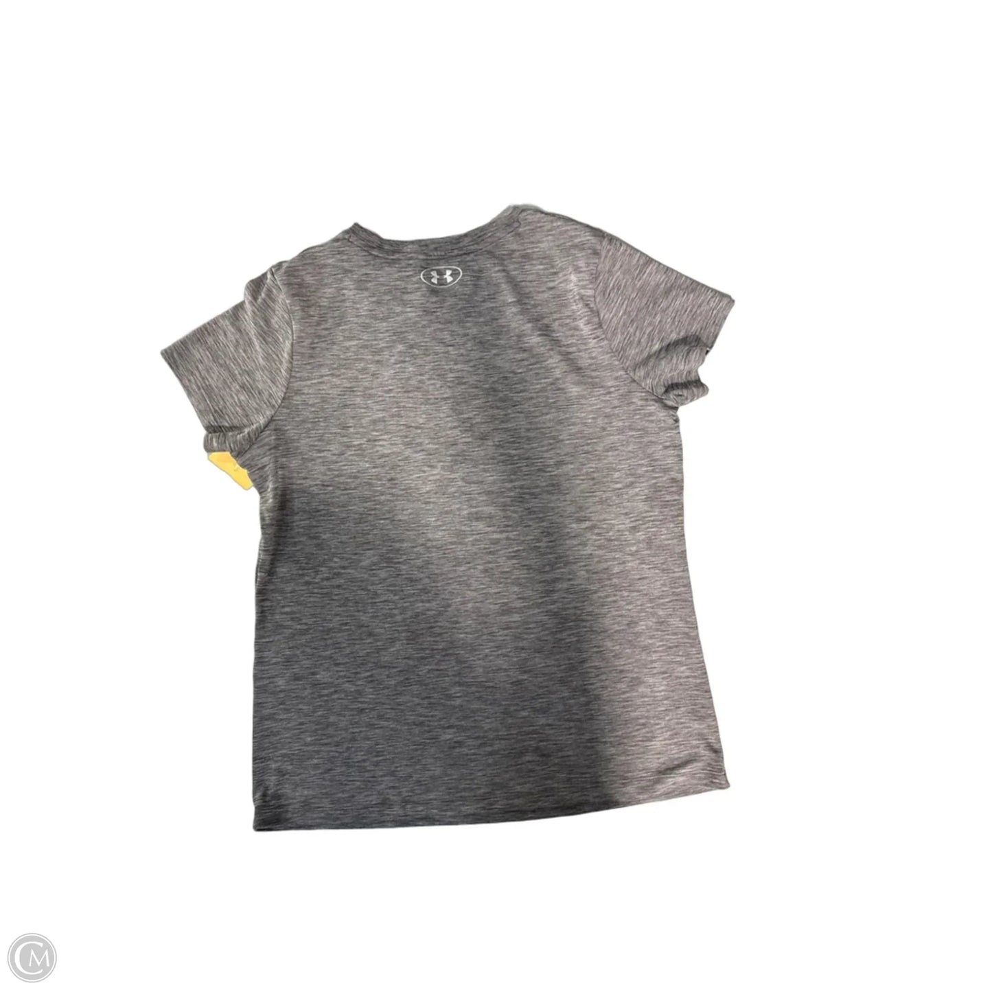 Athletic Top Short Sleeve By Under Armour In Grey, Size: L