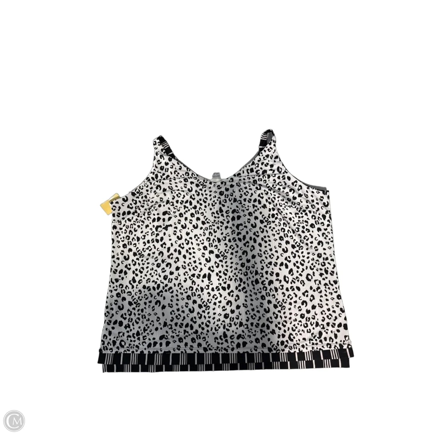 Tank Top By Cmc In Black & White, Size: Xl