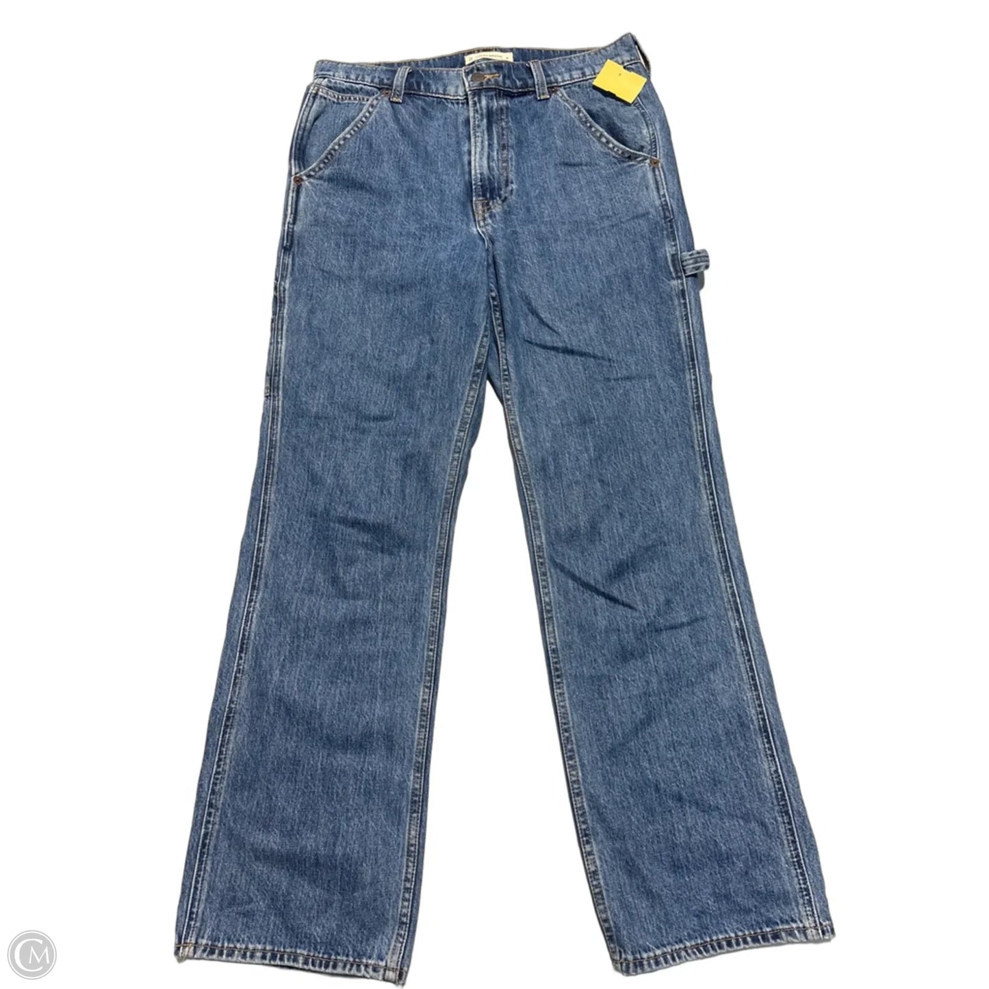 Jeans Straight By Lucky Brand In Blue Denim, Size: 10
