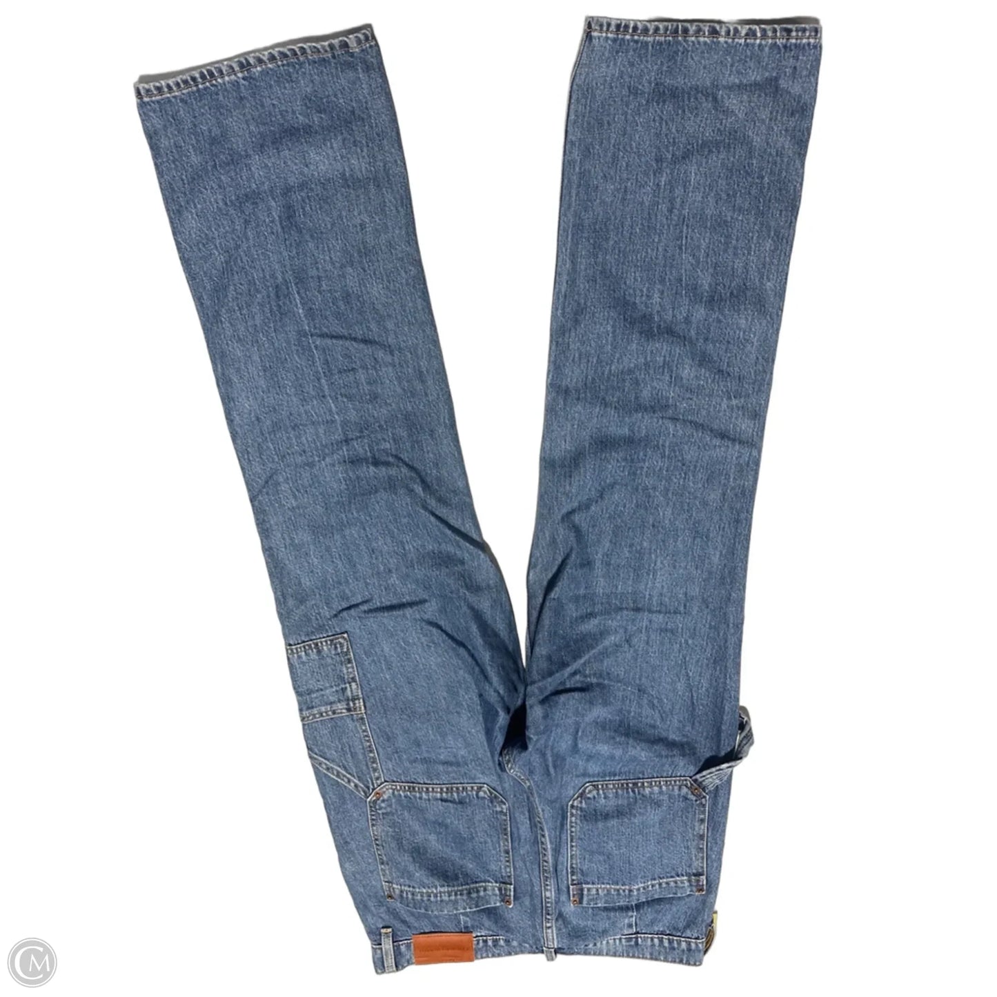 Jeans Straight By Lucky Brand In Blue Denim, Size: 10