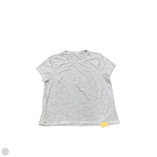 Top Short Sleeve By Avia In Grey, Size: Xxl