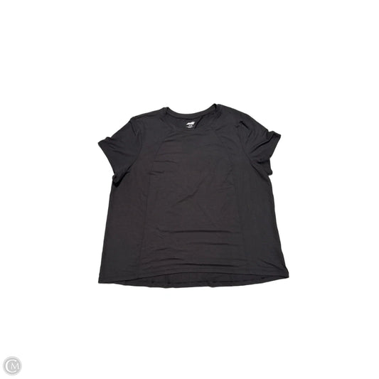 Top Short Sleeve By Avia In Black, Size: Xxl