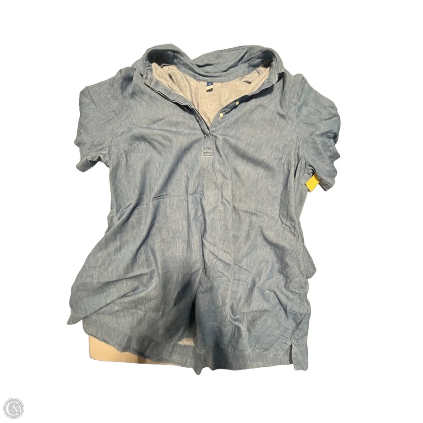 Dress Casual Midi By Old Navy In Blue Denim, Size: 2x