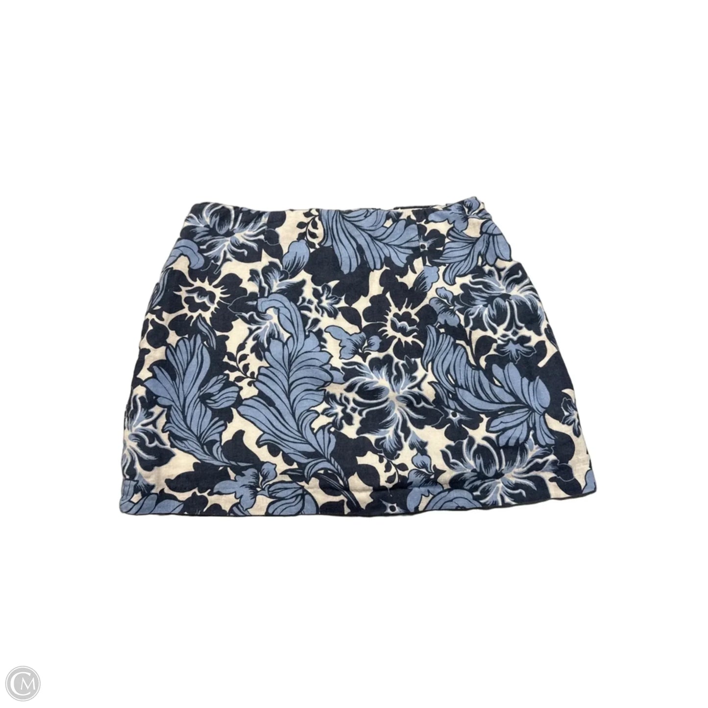 Skirt Mini & Short By Abercrombie And Fitch In Blue & White, Size: S