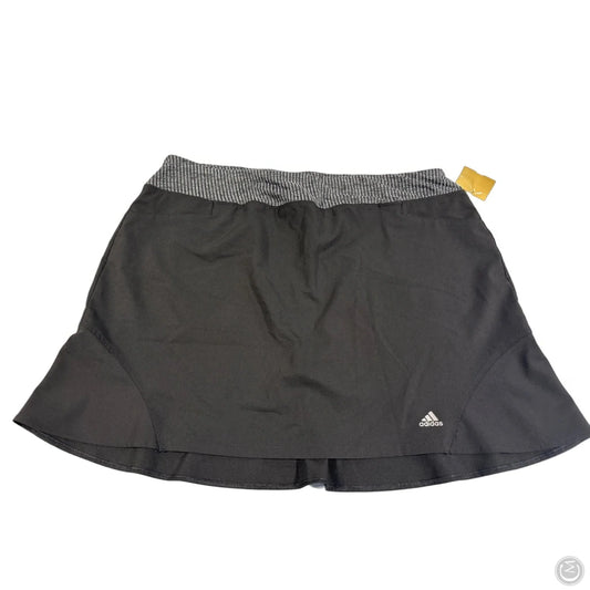 Athletic Skort By Adidas In Black, Size: Xl