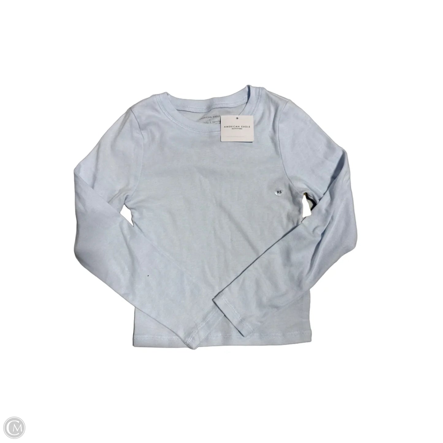 Top Long Sleeve By American Eagle In Blue, Size: Xs