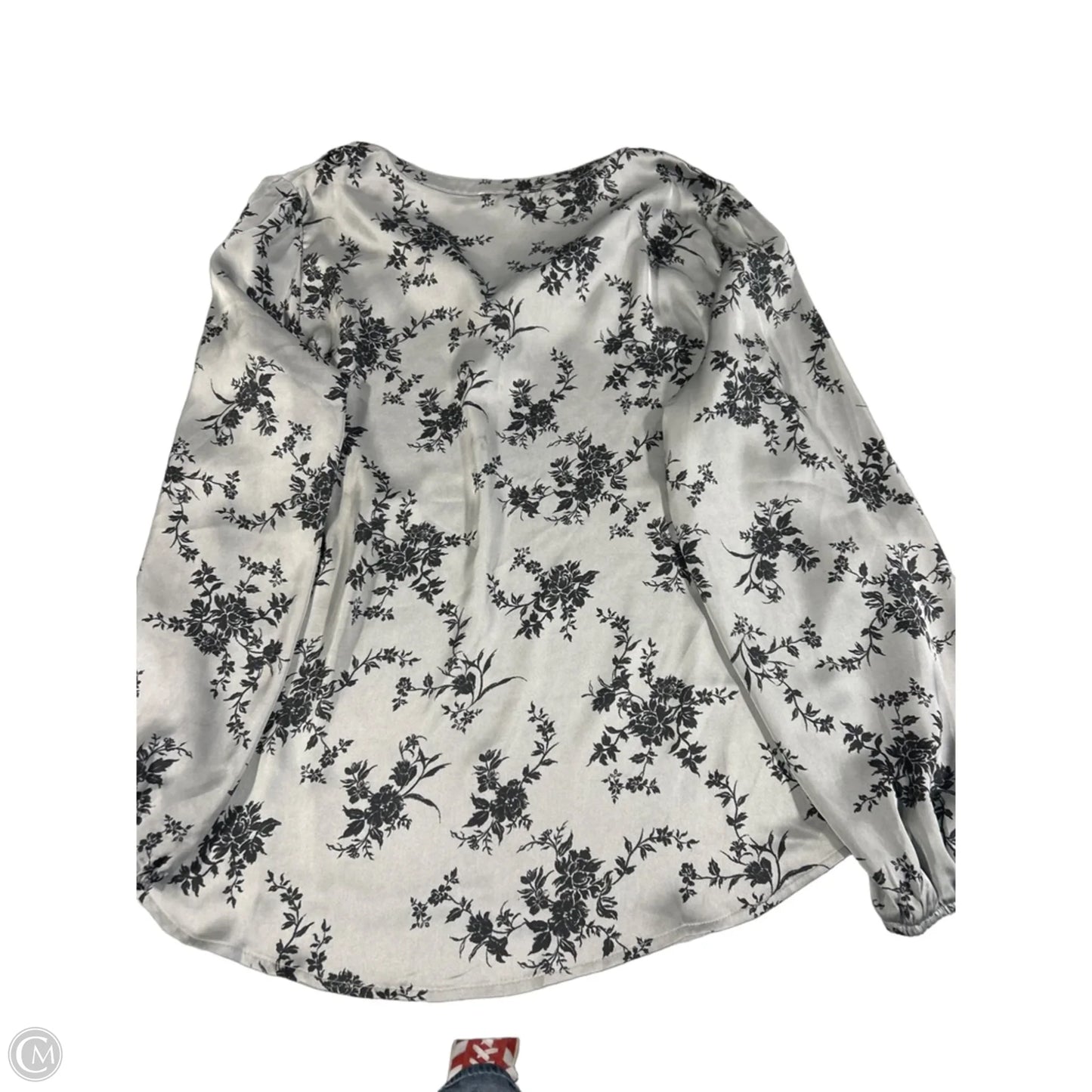 Top Long Sleeve By Maurices In Floral Print, Size: Xxl