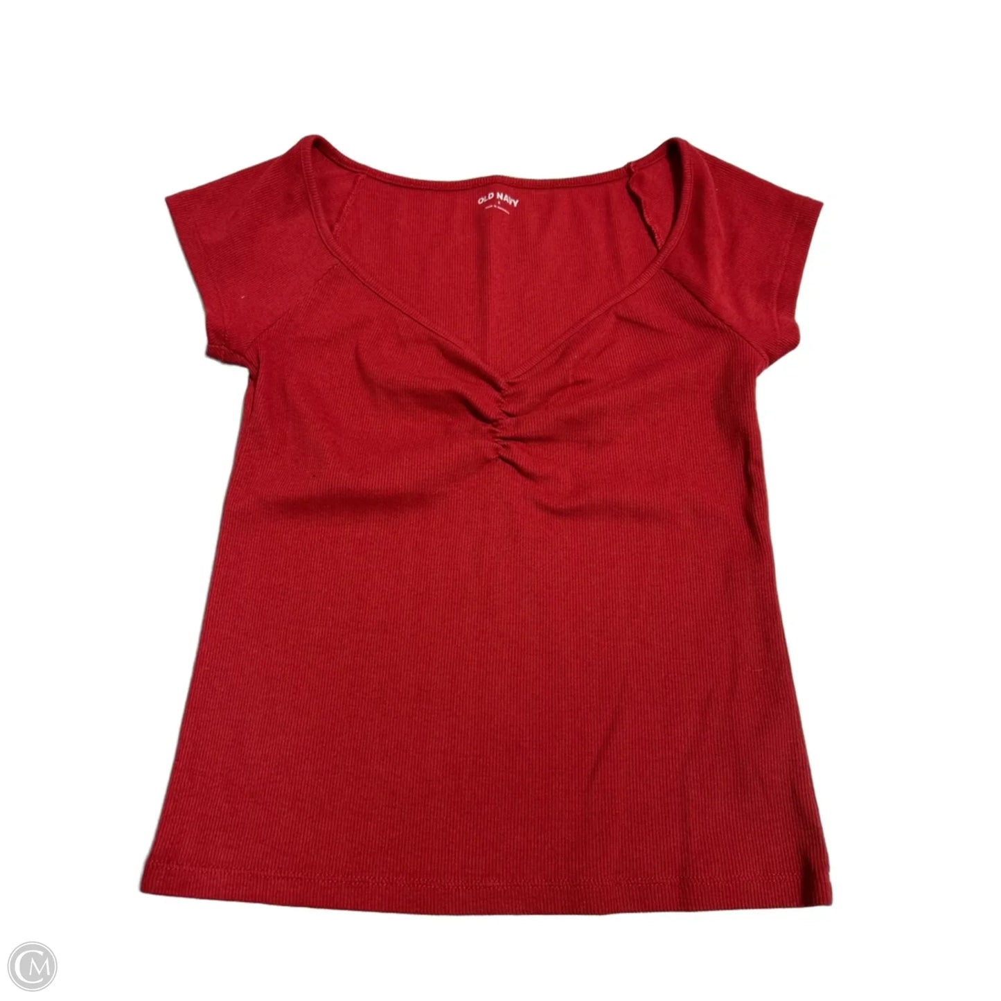 Top Short Sleeve By Old Navy In Red, Size: S