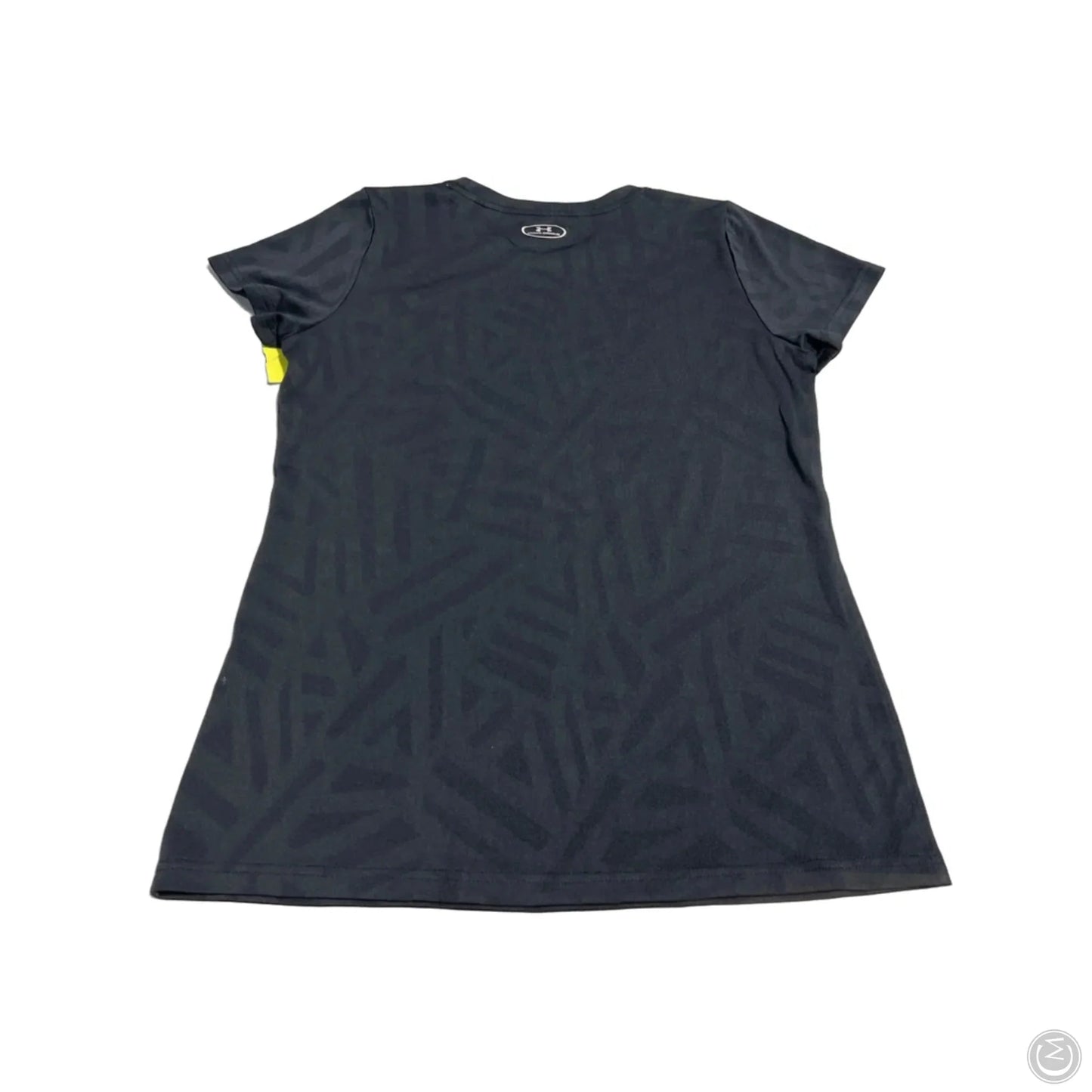 Athletic Top Short Sleeve By Under Armour In Black, Size: M