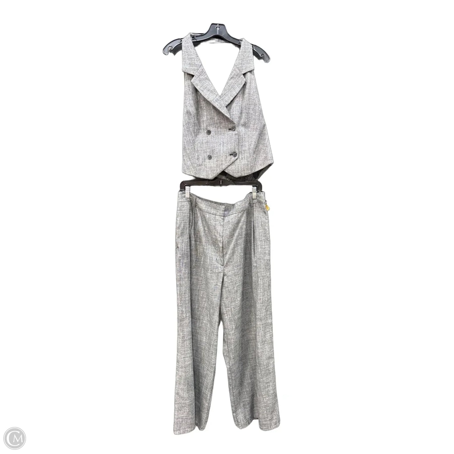Pants Set 2pc By Worthington In Grey, Size: L