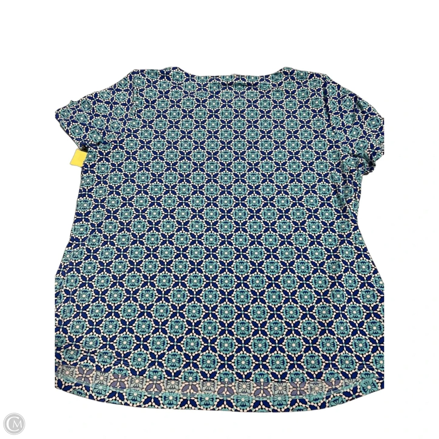 Top Short Sleeve By Liz Claiborne In Blue, Size: Xl