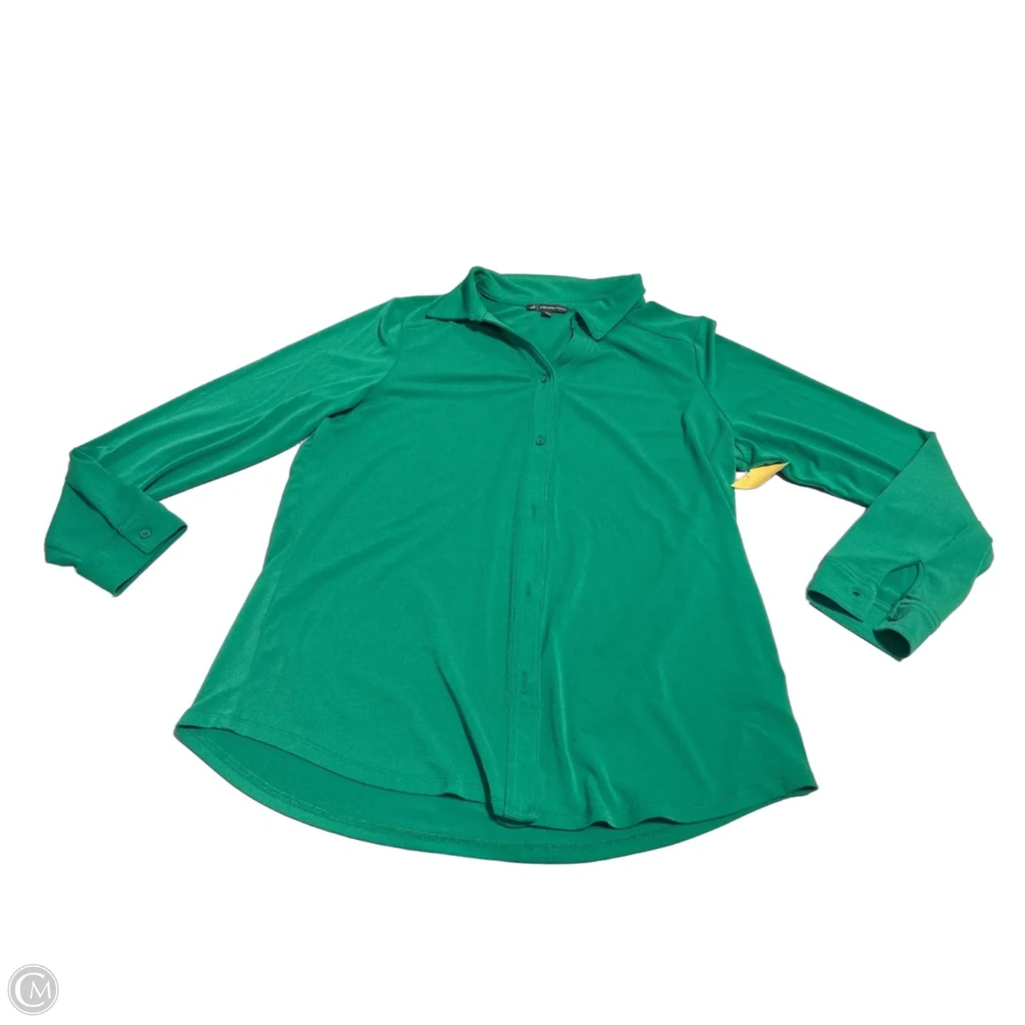 Top Long Sleeve By Adrianna Papell In Green, Size: L