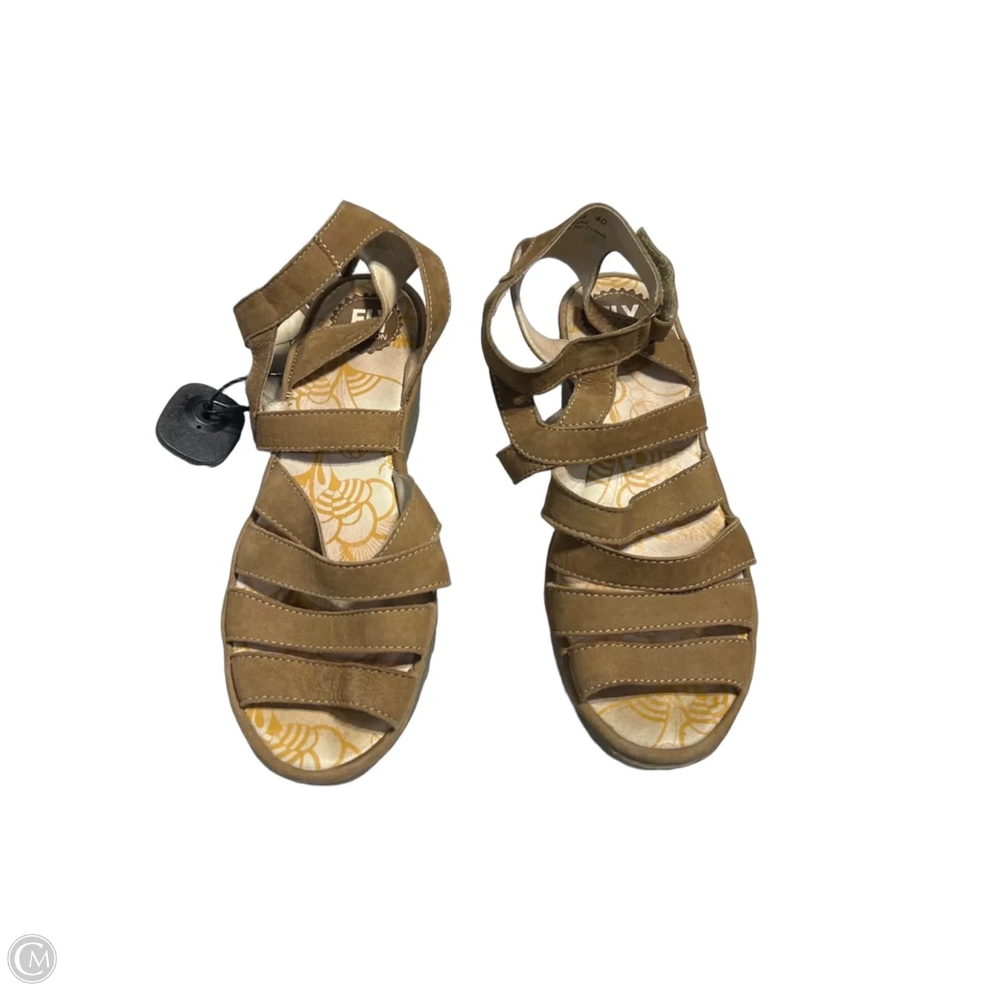 Shoes Heels Wedge By Fly London In Tan, Size: 9.5