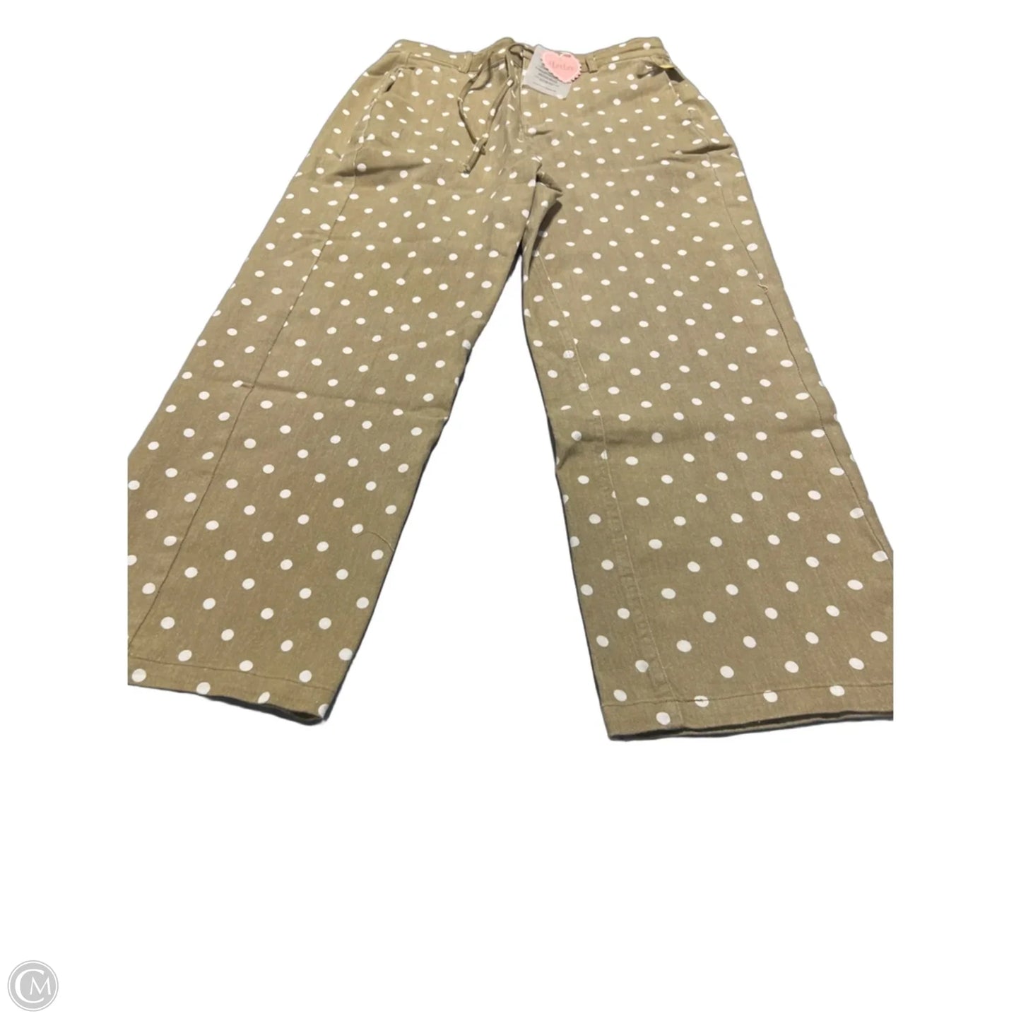 Jeans Wide Leg By Cmc In Tan & White, Size: 2