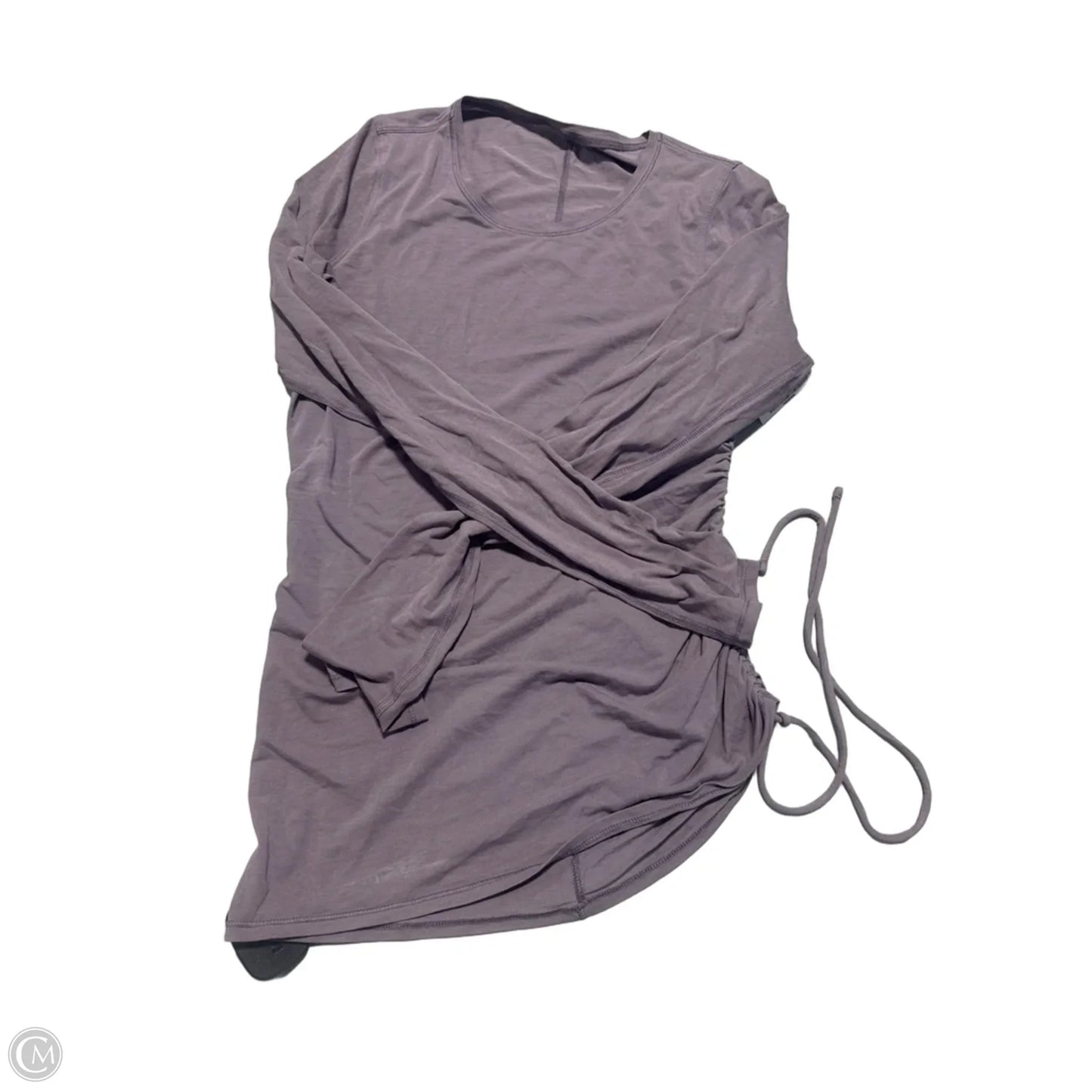 Athletic Top Long Sleeve Collar By Lululemon In Purple, Size: M
