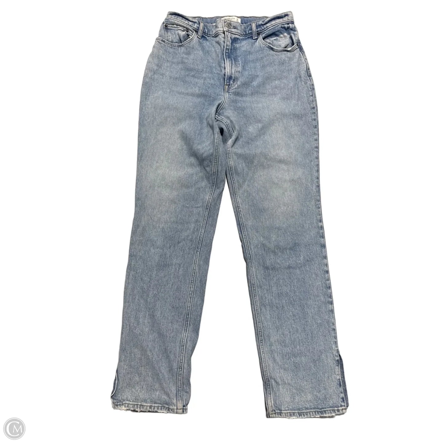 Jeans Straight By Abercrombie And Fitch In Blue Denim, Size: 12l