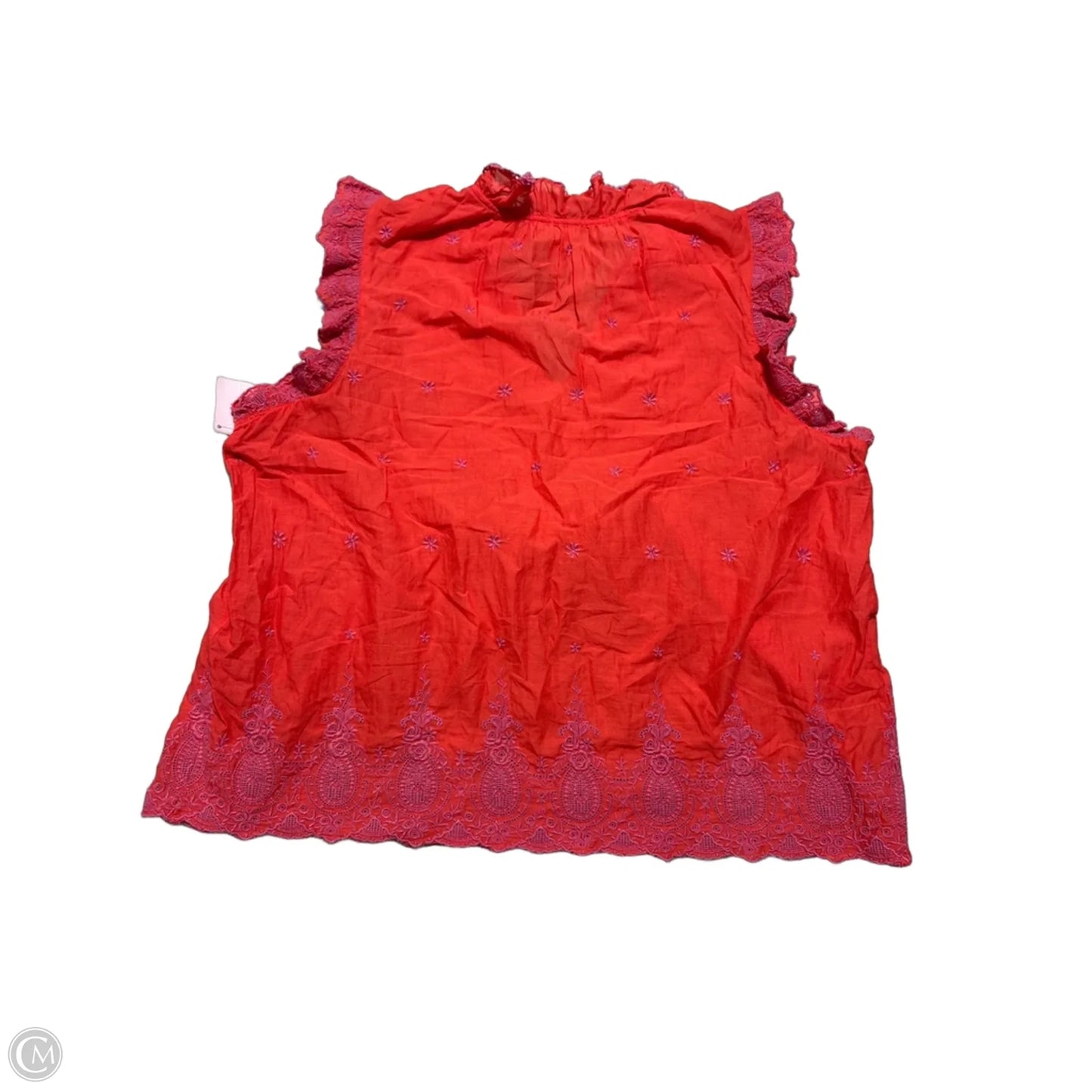 Top Short Sleeve By Sundance In Red, Size: Xl