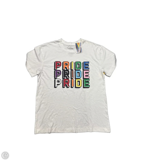 Top Short Sleeve By Target In White, Size: Xl