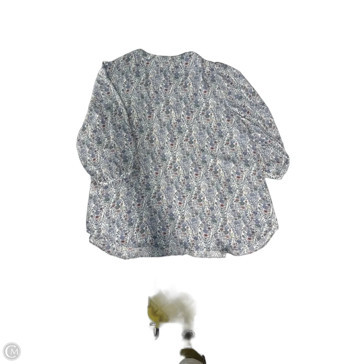 Blouse 3/4 Sleeve By Rose And Olive In Floral Print, Size: 2x