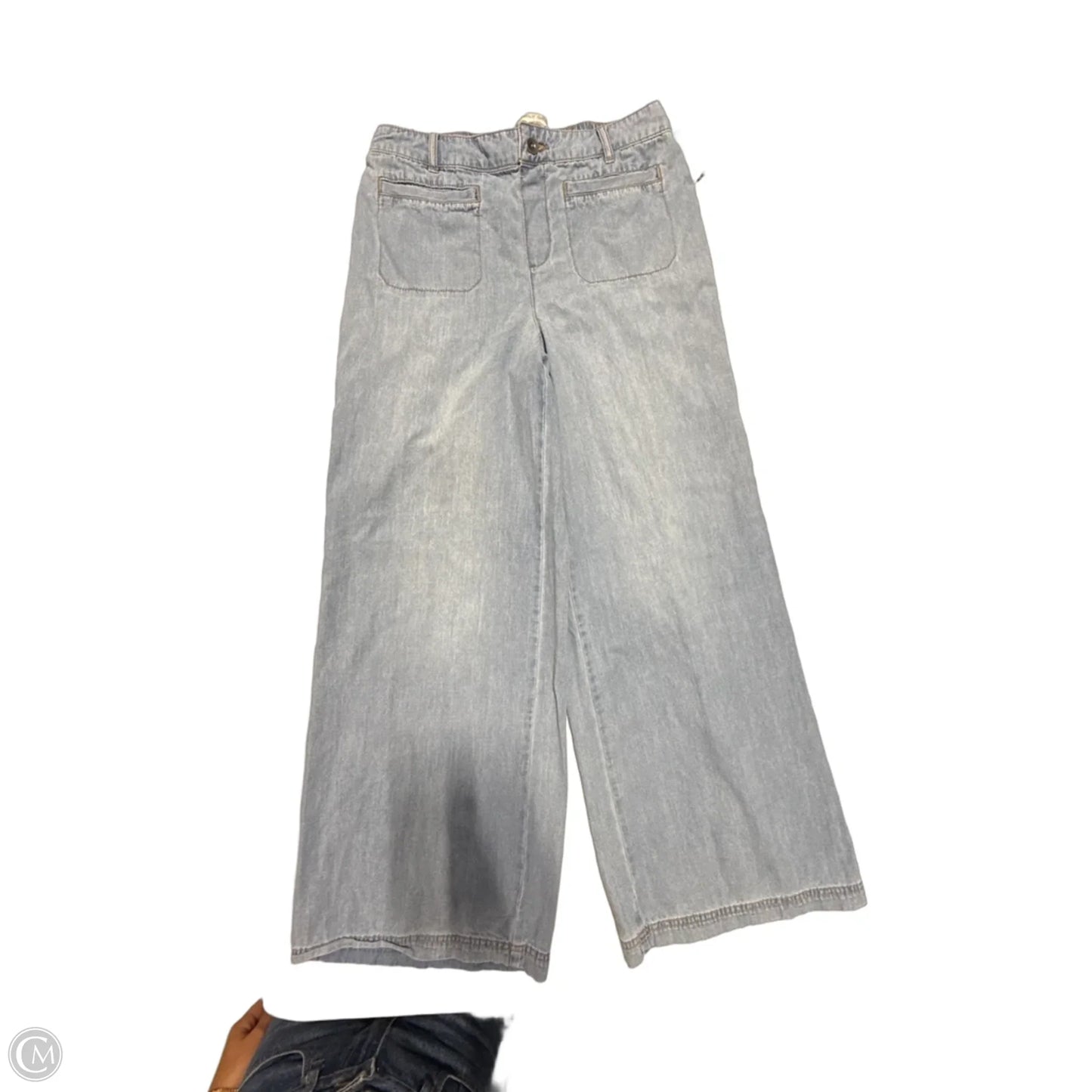 Jeans Wide Leg By Happily Grey In Blue Denim, Size: M