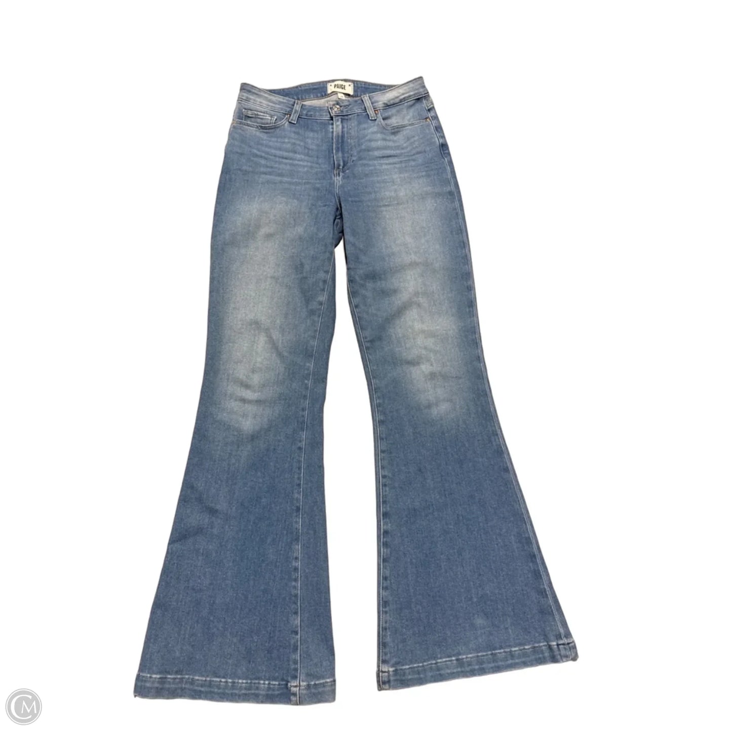 Jeans Boot Cut By Paige In Blue Denim, Size: 4