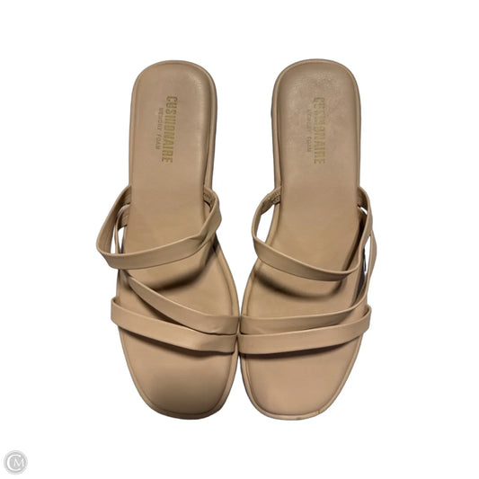 Sandals Flats By Cushionaire In Tan, Size: 9