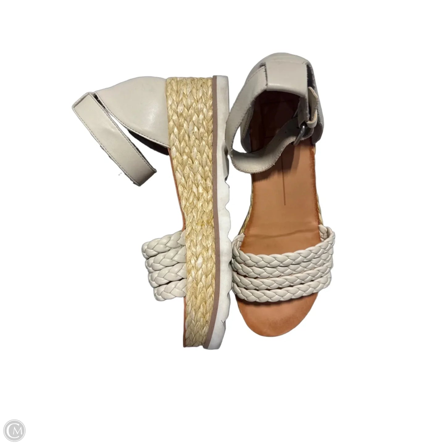 Sandals Heels Wedge By Dolce Vita In Tan, Size: 9