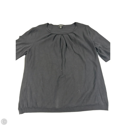 Top 3/4 Sleeve By Ann Taylor In Black, Size: Xl