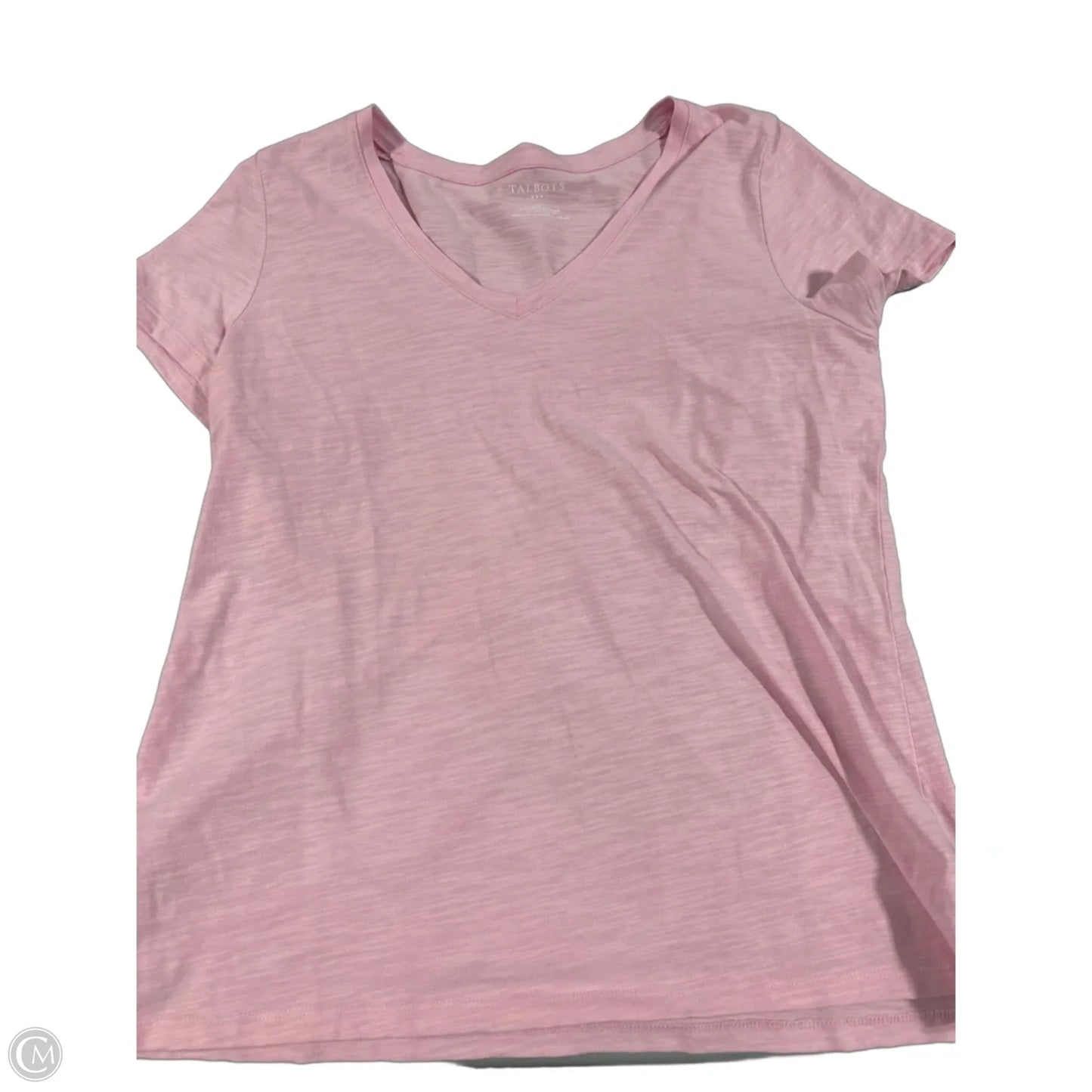 Top Short Sleeve By Talbots In Pink, Size: L