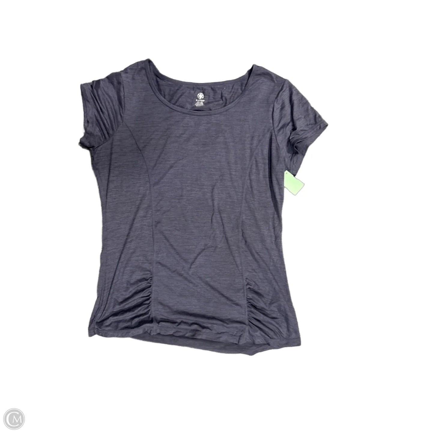 Athletic Top Short Sleeve By Gaiam In Navy, Size: Xl