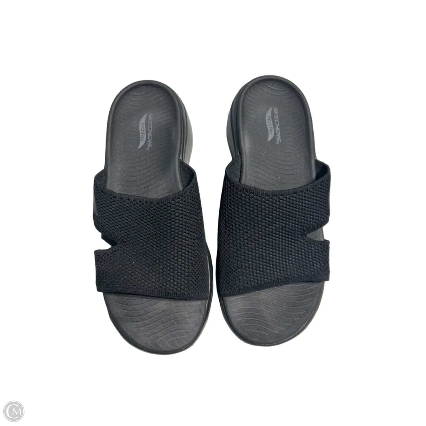 Sandals Flats By Skechers In Black, Size: 8