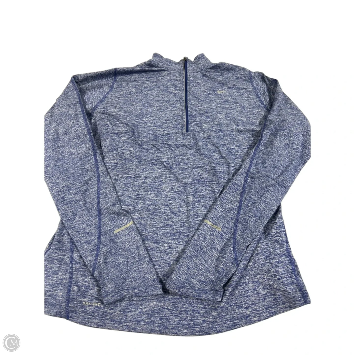 Top Long Sleeve By Nike In Blue, Size: Xl