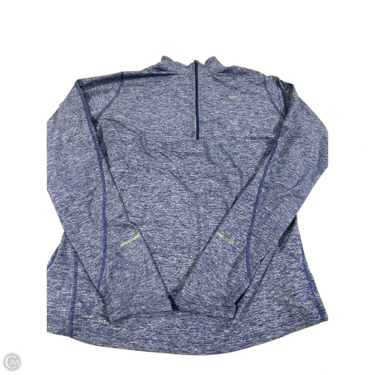 Top Long Sleeve By Nike In Blue, Size: Xl