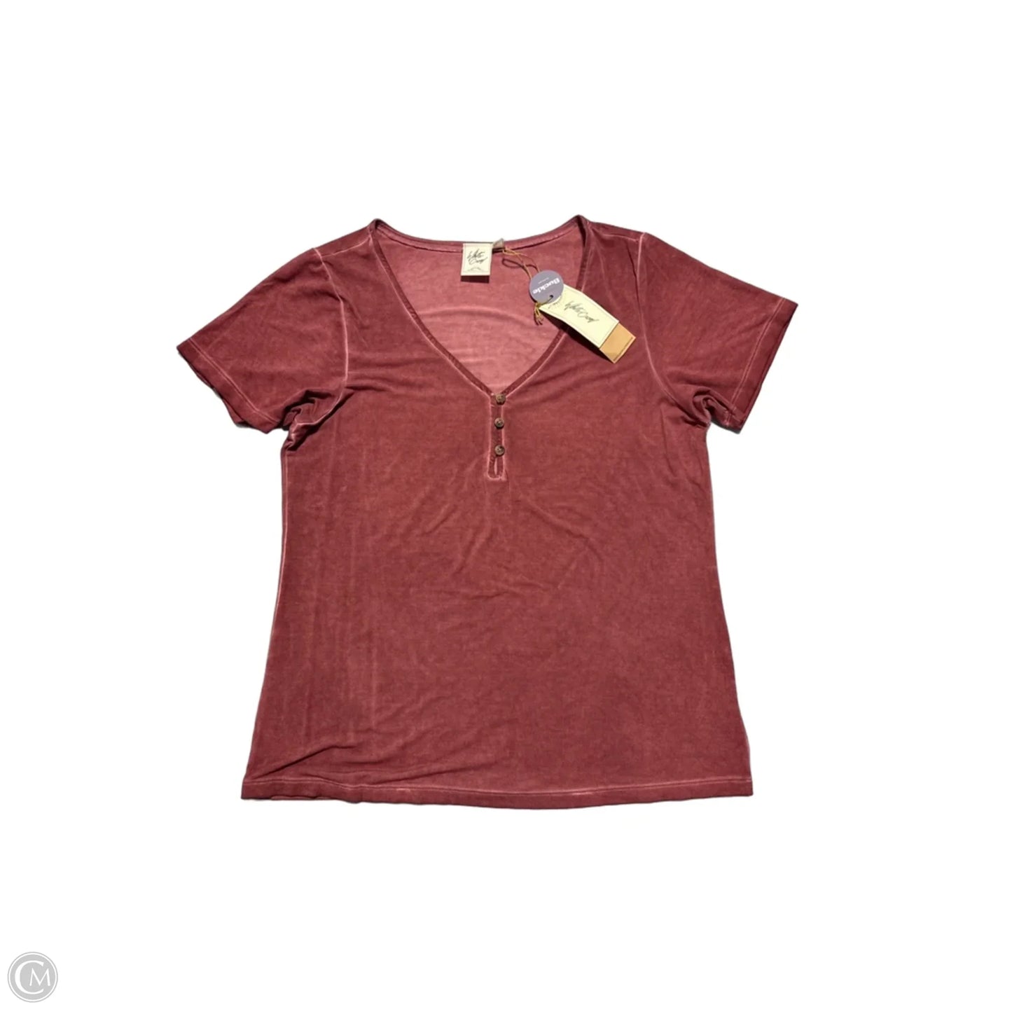 Top Short Sleeve By White Crow In Red, Size: M