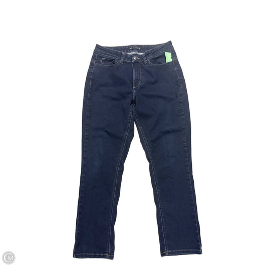 Jeans Straight By Lee In Blue Denim, Size: 14p