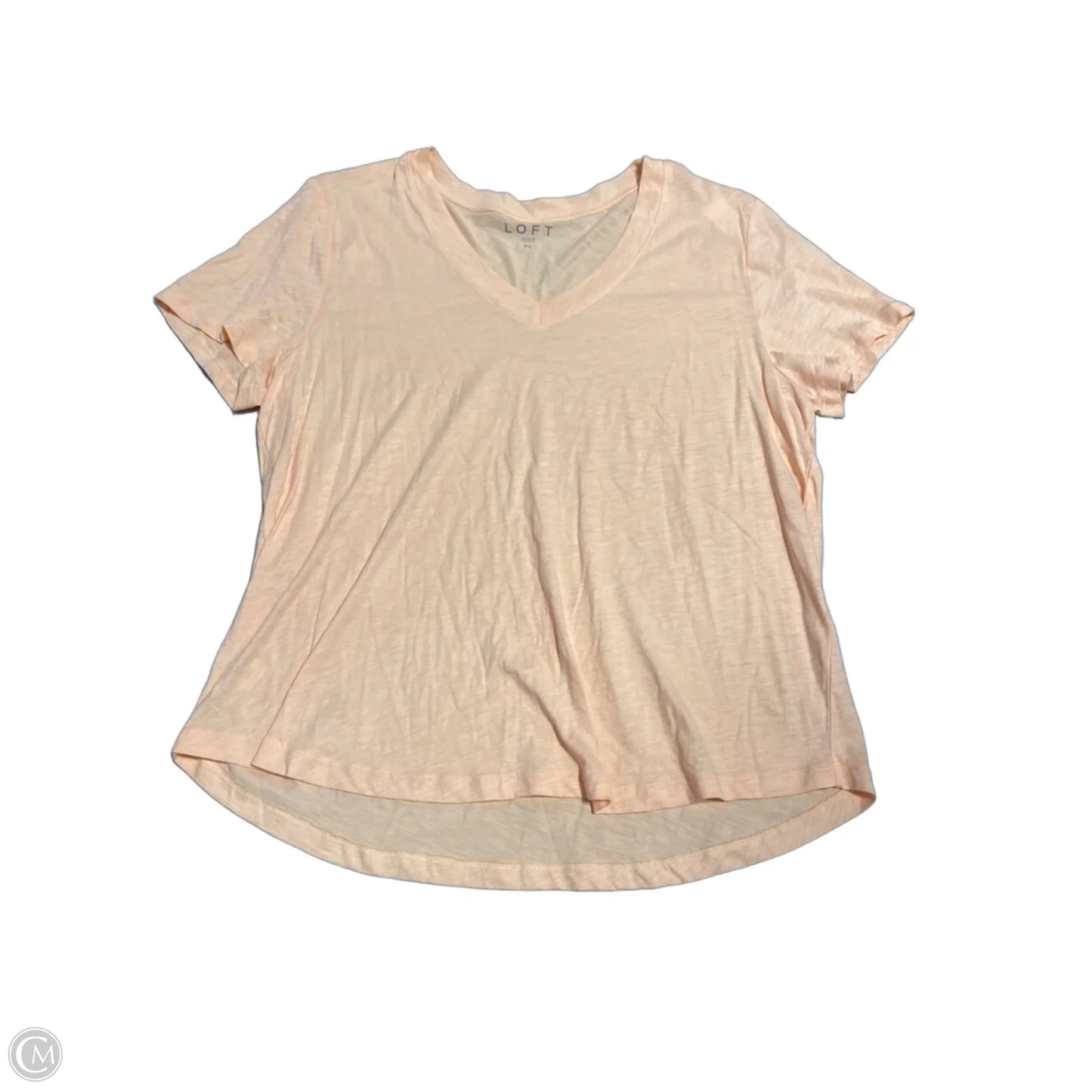 Top Short Sleeve By Loft In Orange, Size: Xl