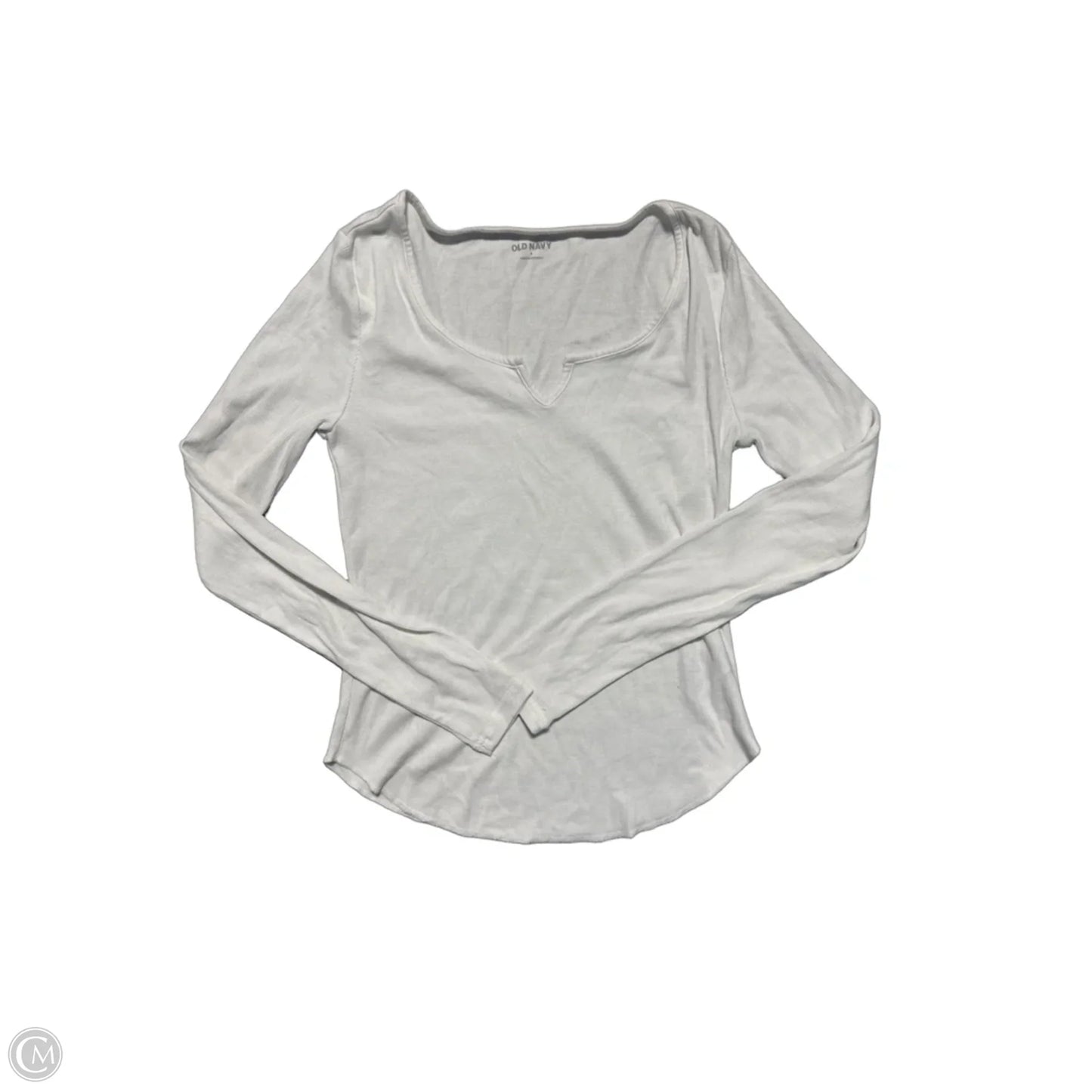 Top Long Sleeve By Old Navy In White, Size: S