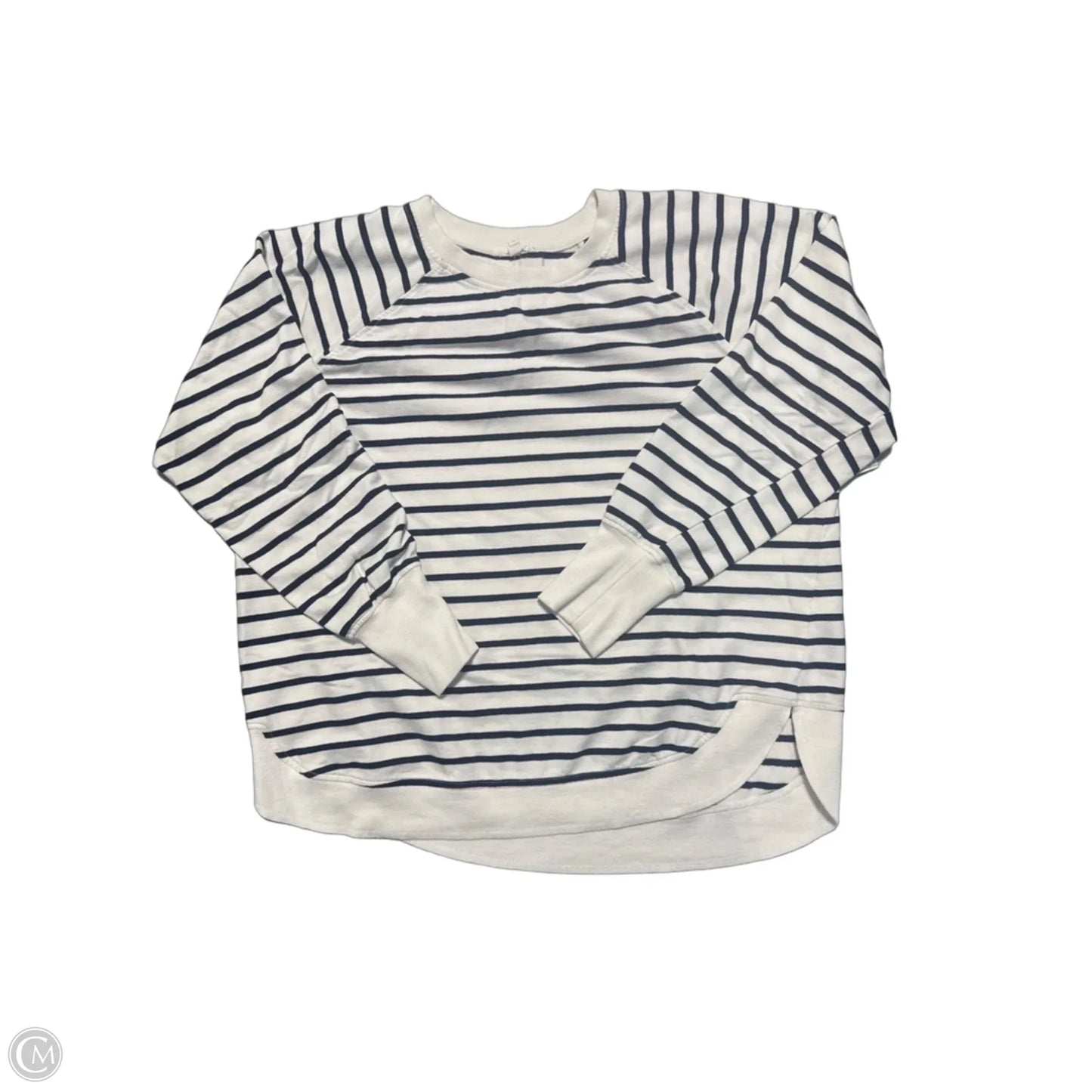 Top Long Sleeve By Maurices In Striped Pattern, Size: L