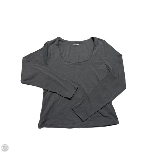 Top Long Sleeve By Old Navy In Grey, Size: L