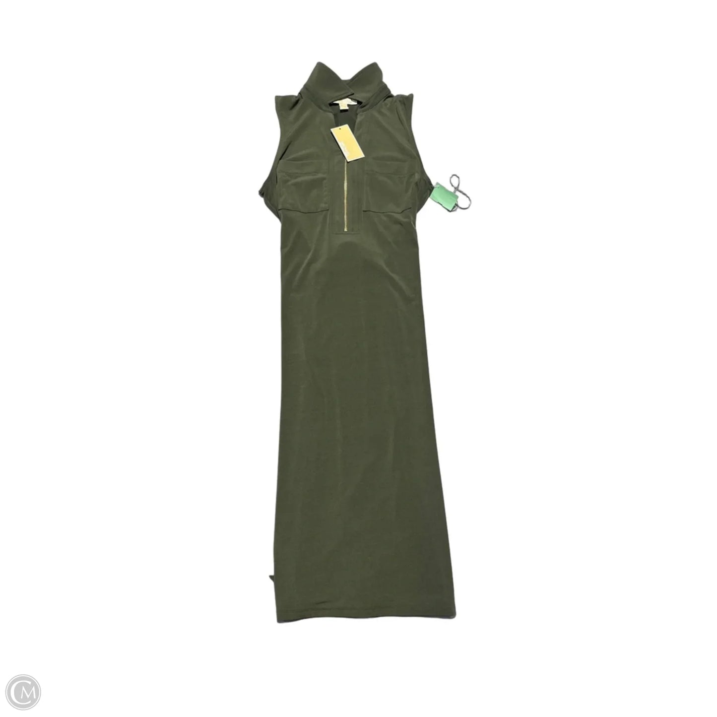 Dress Casual Midi By Michael By Michael Kors In Green, Size: M