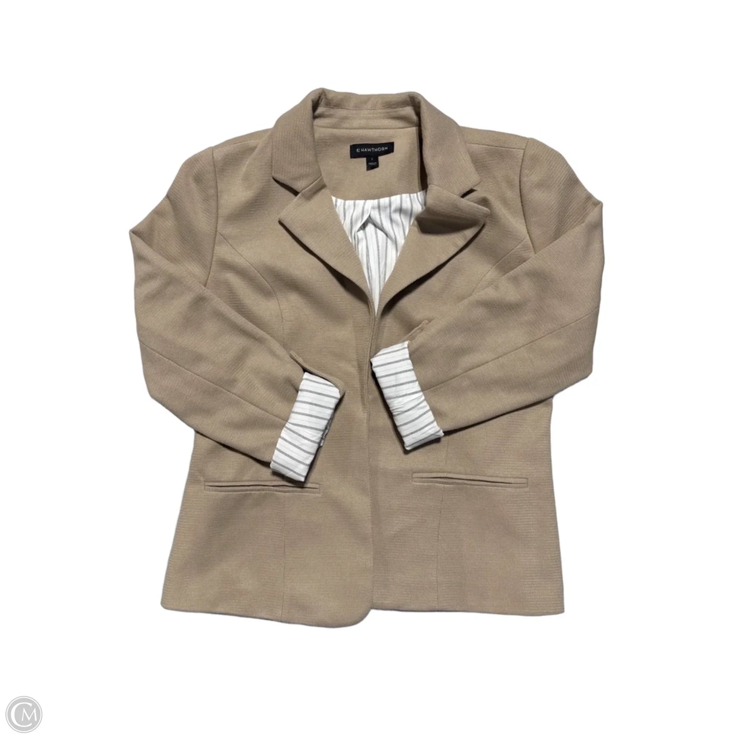 Blazer By Hawthorn In Tan, Size: L